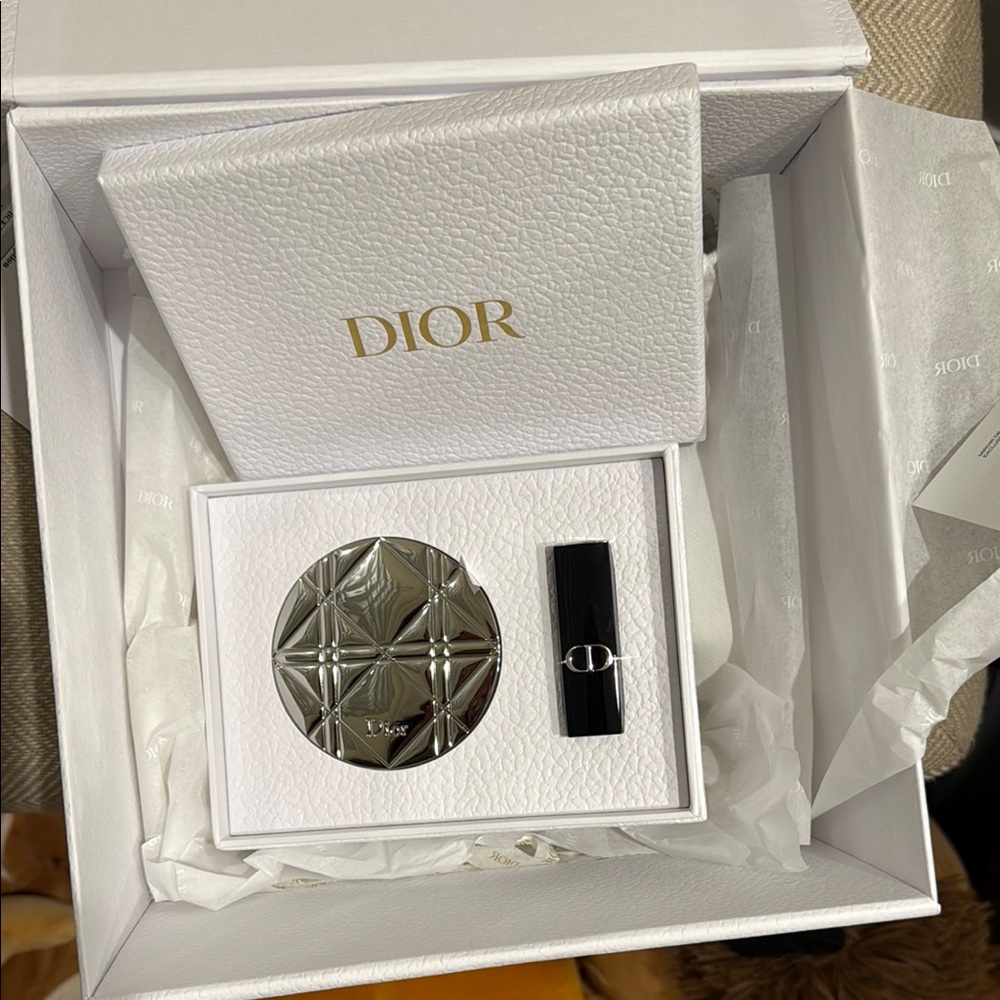 Dior Compact and Lipstick Set NWT